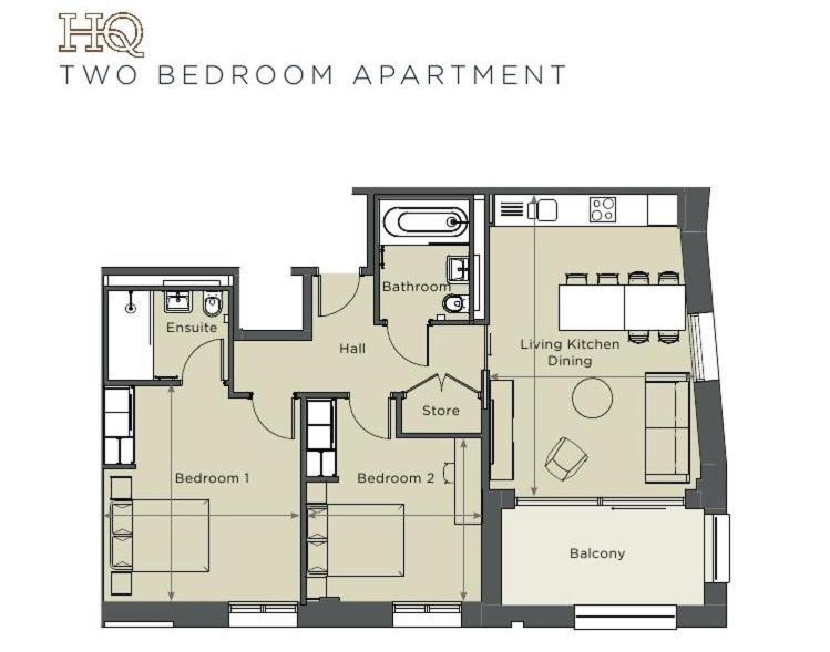 Luxury 2 Bedroom Apartment With Free Parking In The Heart Of Йорк Екстер'єр фото